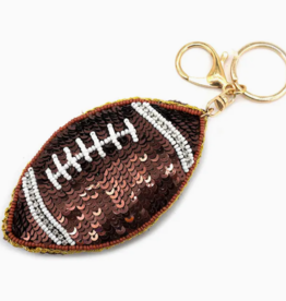 Sequin Football Keychain