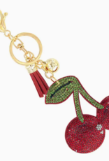 Bedazzled Cherry Key Chain
