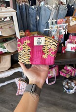 Eye of the Tiger Quilted Cosmetic Bag SMALL