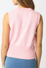 Front Tie up Knit Sweater Vest