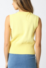 Front Tie up Knit Sweater Vest