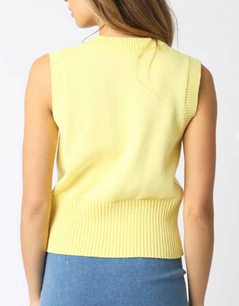 Front Tie up Knit Sweater Vest