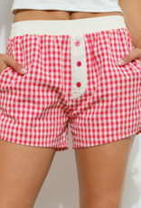 Red Gingham Boxer Shorts