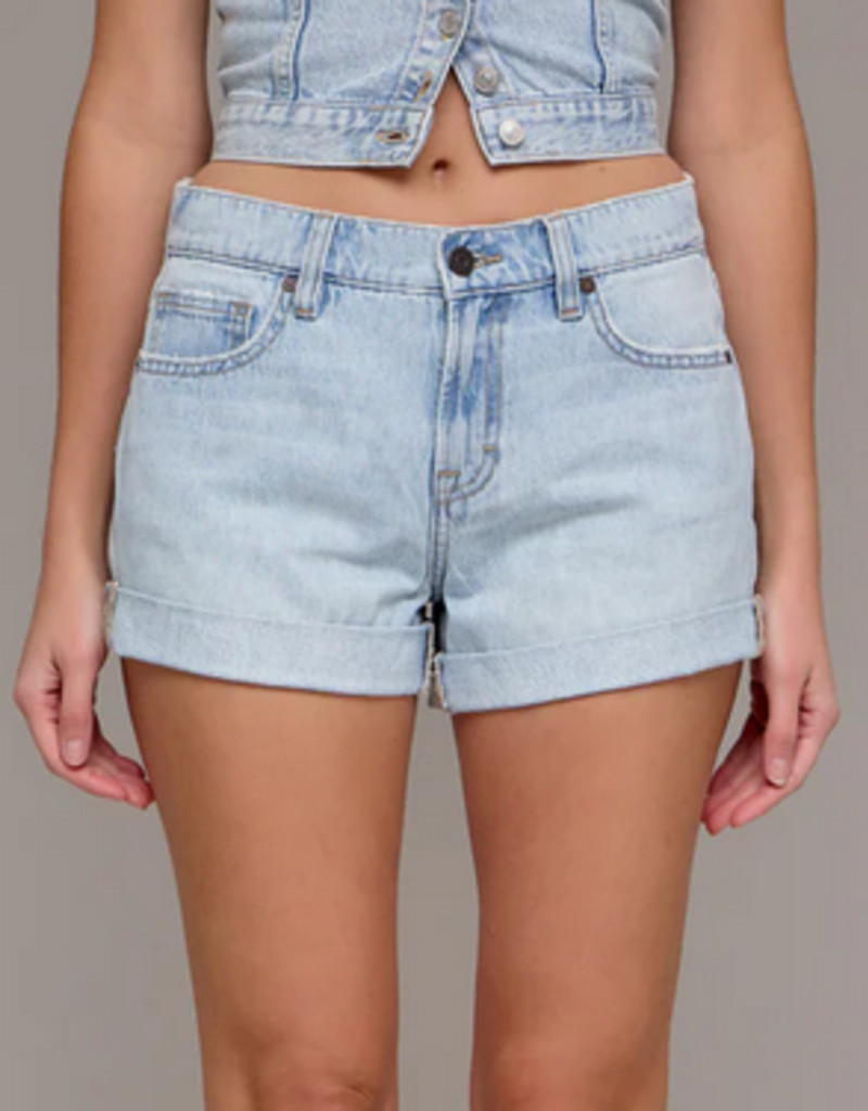 Kayla Hidden Cuffed Jean Short