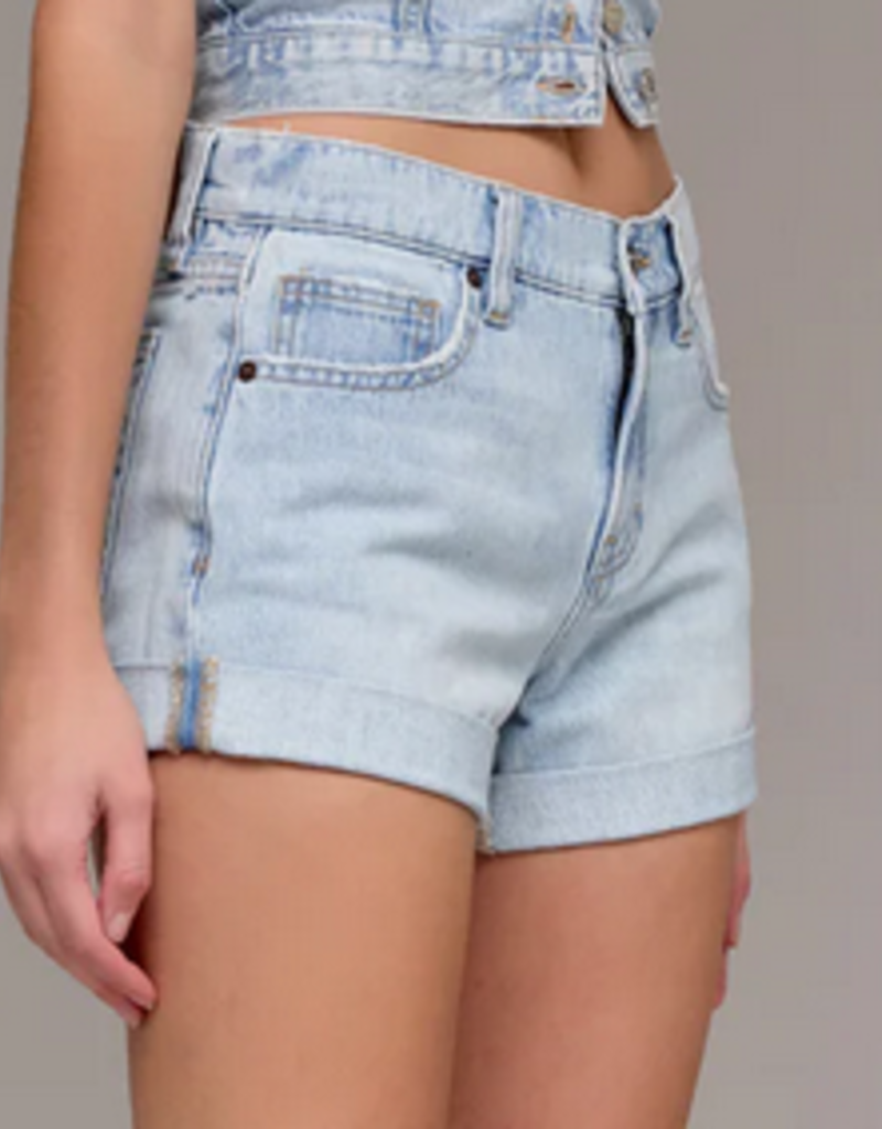 Kayla Hidden Cuffed Jean Short