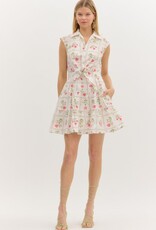 Floral Front Tie Dress