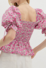 Pinky Floral Top