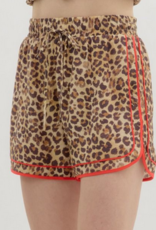Leopard Drawstring Shorts