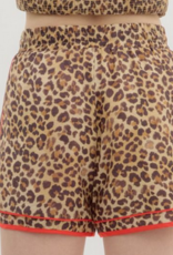 Leopard Drawstring Shorts