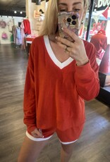 Marx V-Neck Terry Sweatshirt