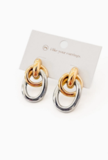 Adelle Two Tone Earrings
