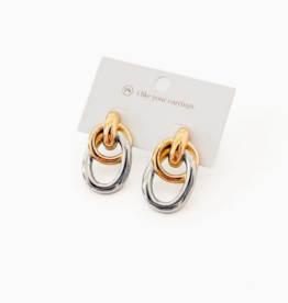 Adelle Two Tone Earrings