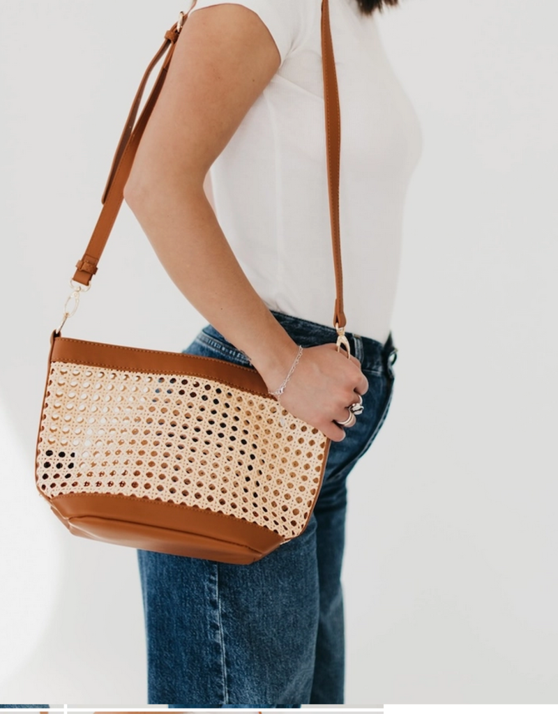 Bryce Woven Bucket Bag