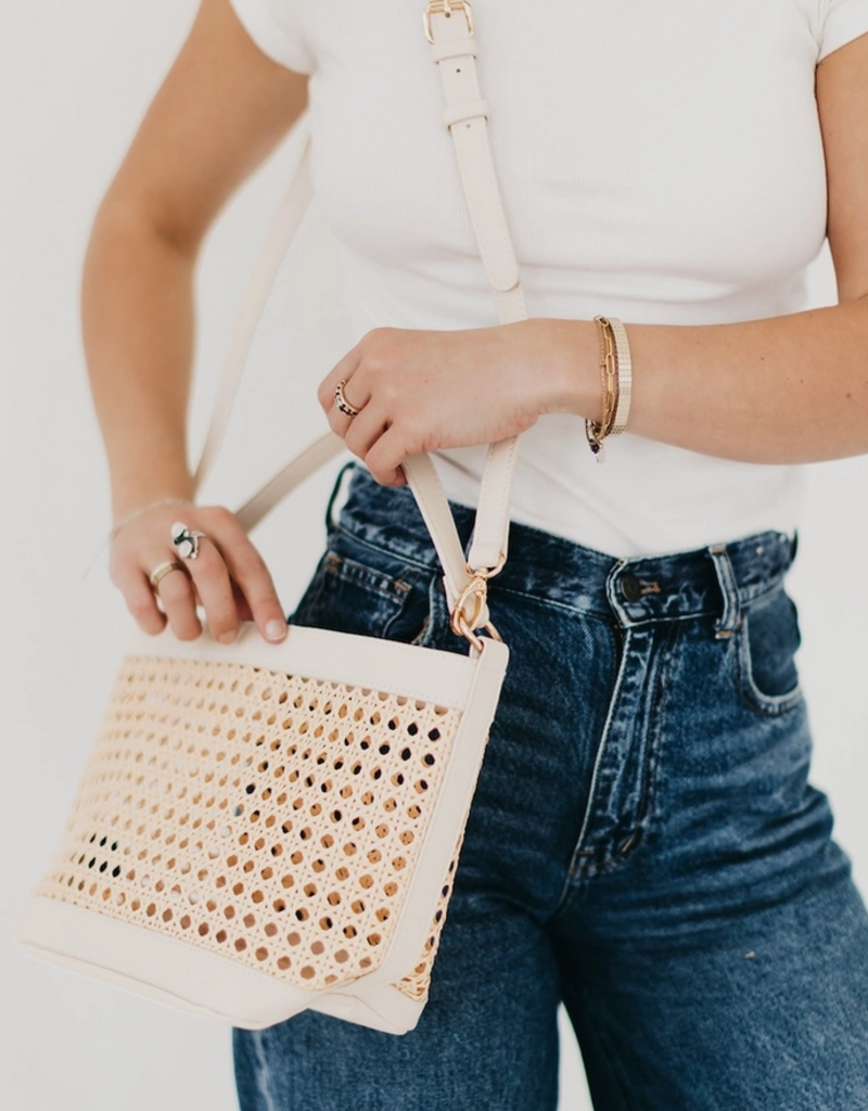 Bryce Woven Bucket Bag