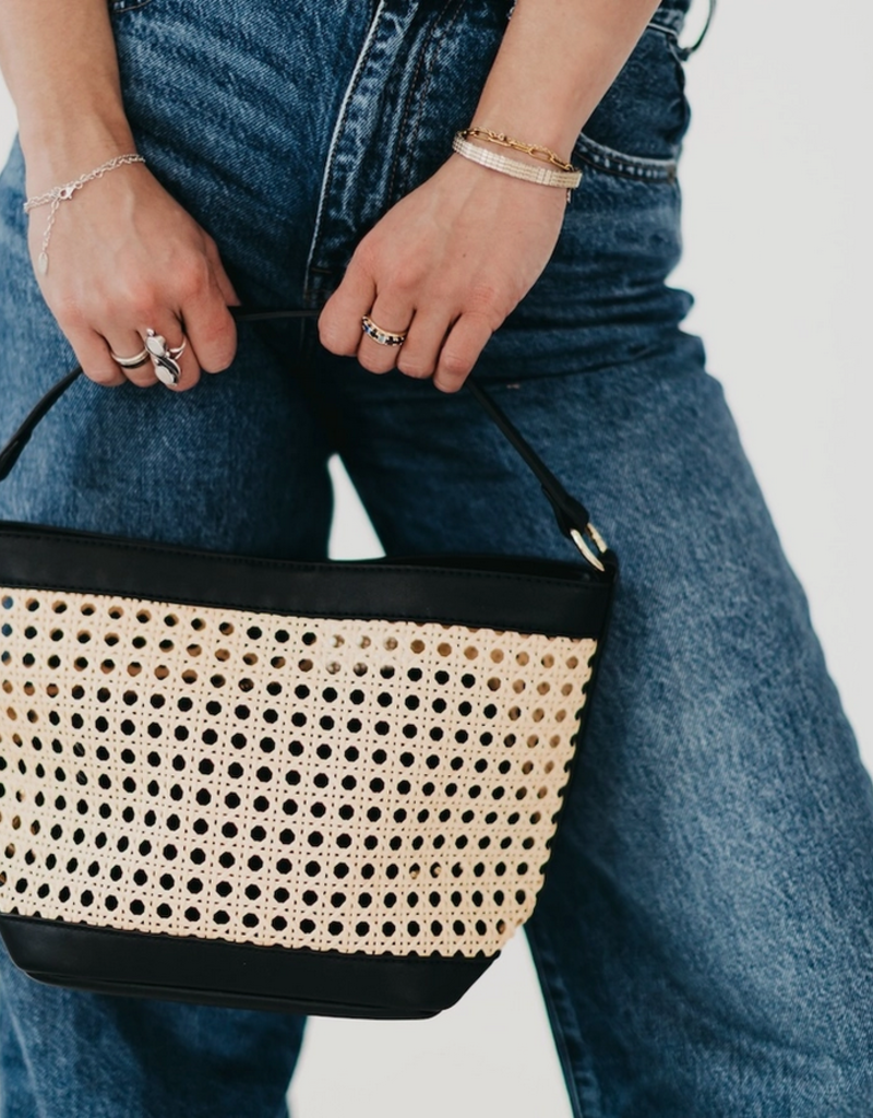 Bryce Woven Bucket Bag