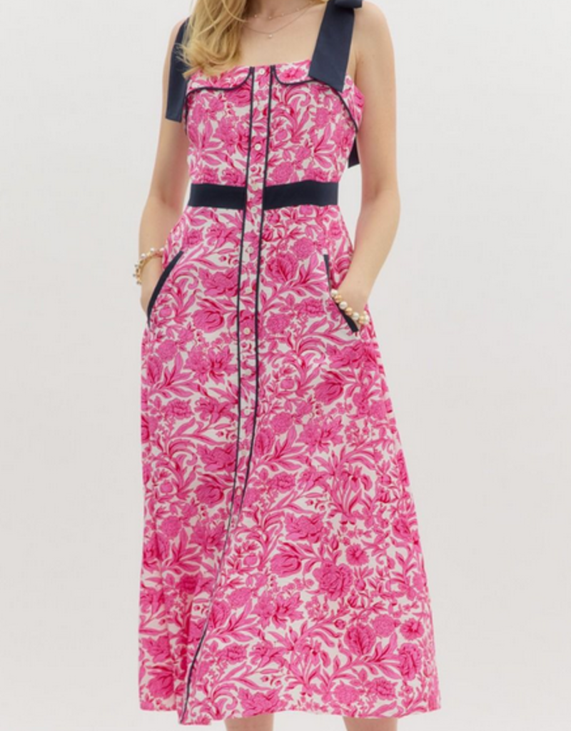 Floral Navy Dress