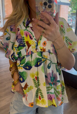 Lemon Floral Top