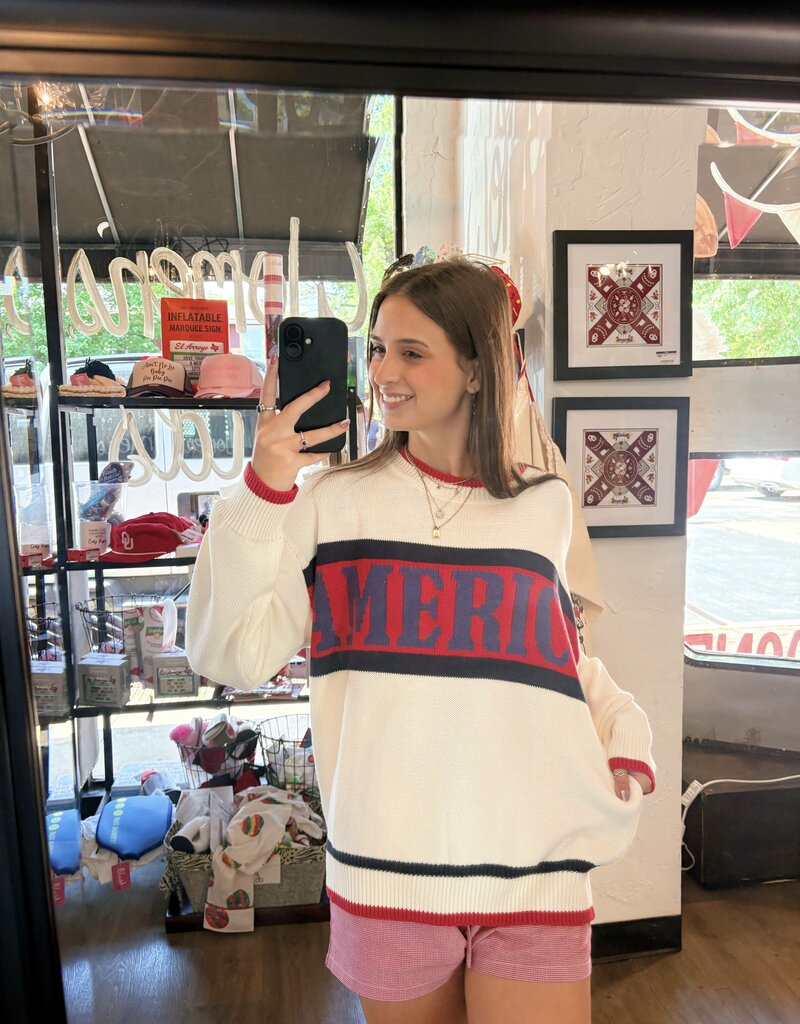 America Crew Neck Sweater
