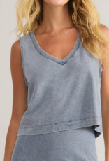 Sloane Vneck Denim Tank