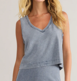 Sloane Vneck Denim Tank