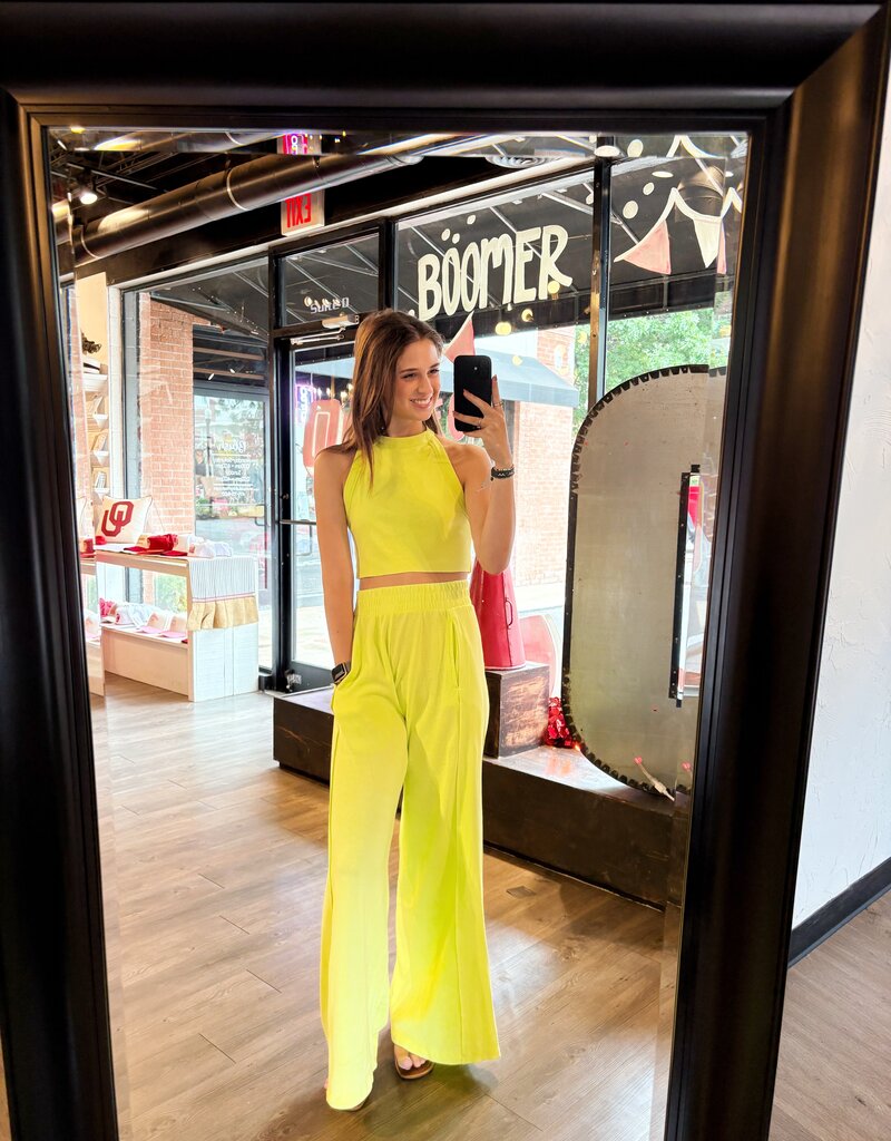 LaBiz Sour Lime Halter Set