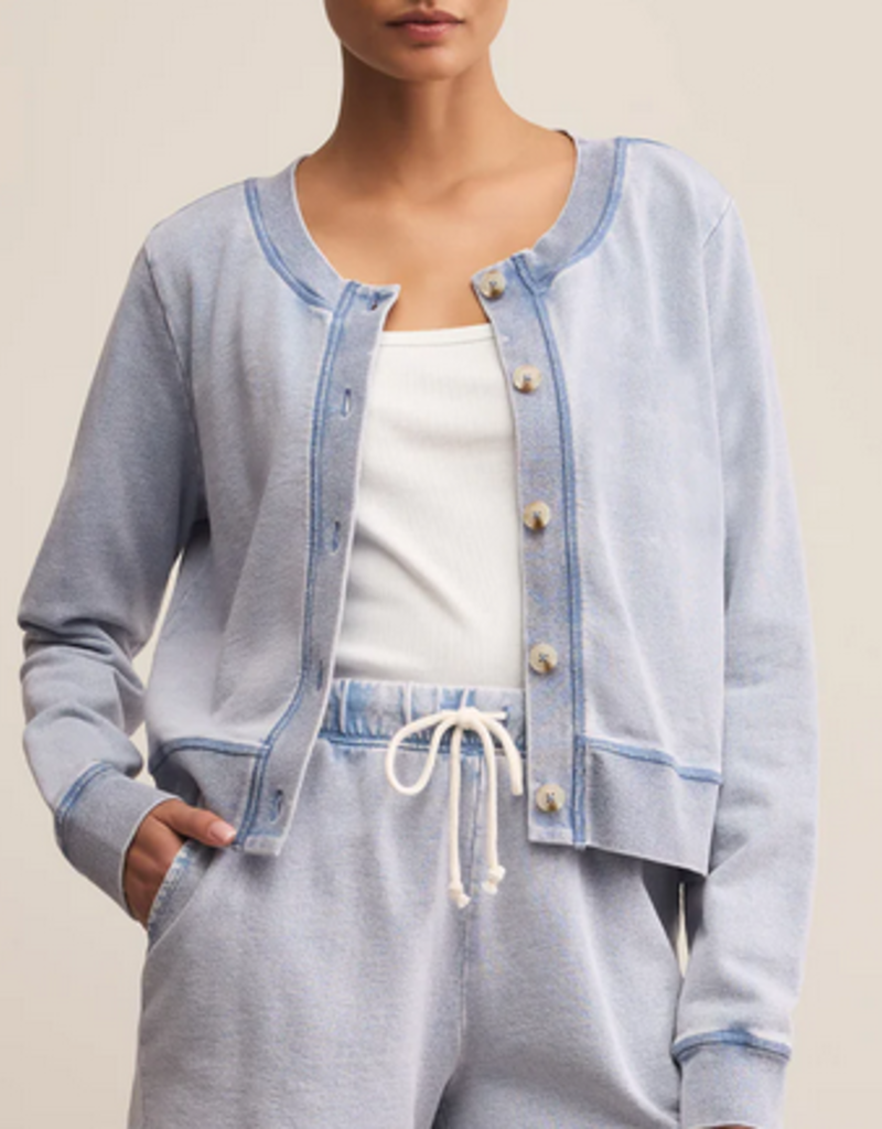 Daily Knit Denim Cardigan