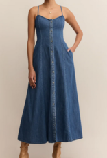 Angel Eyes Denim Midi Dress