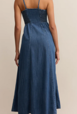 Angel Eyes Denim Midi Dress