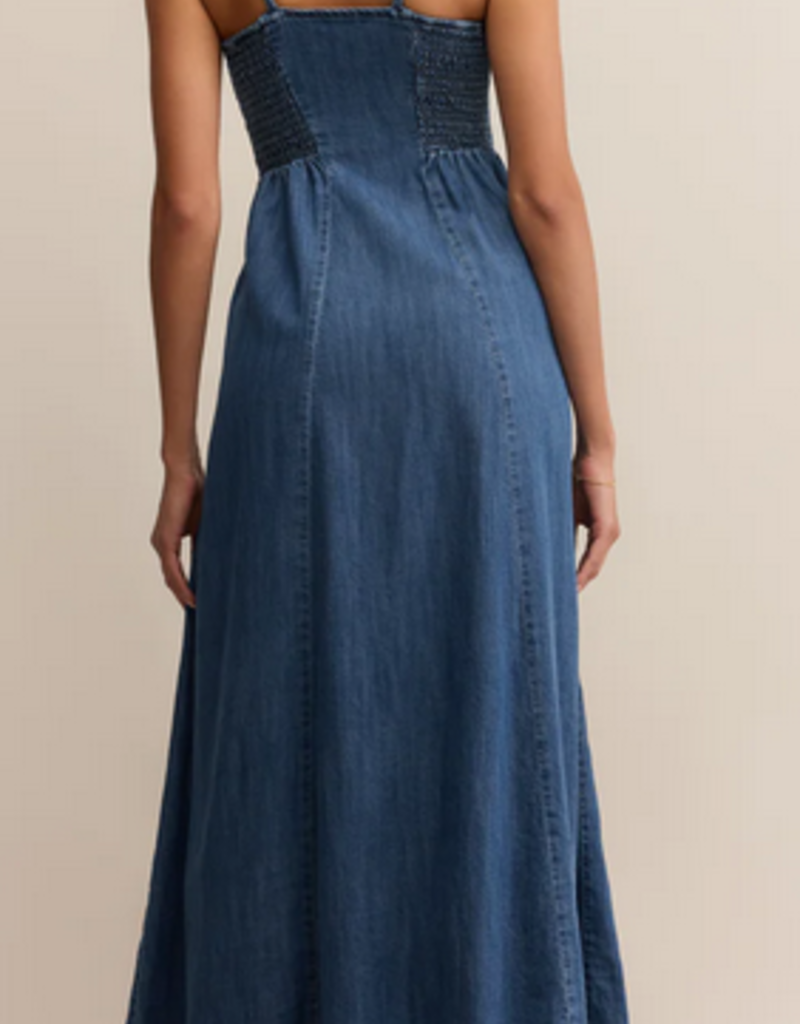 Angel Eyes Denim Midi Dress