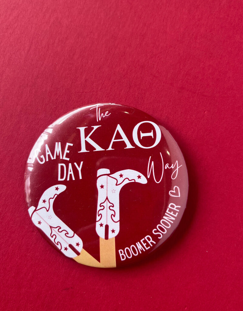!Sorority boots game day button