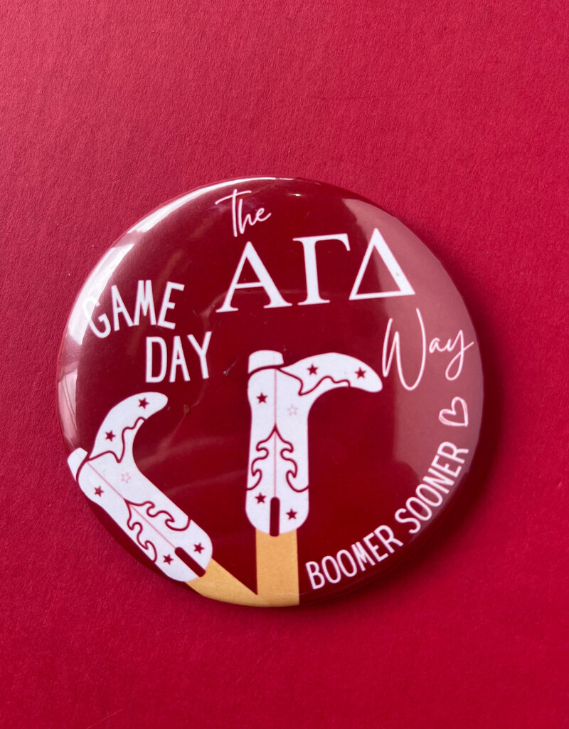 !Sorority boots game day button