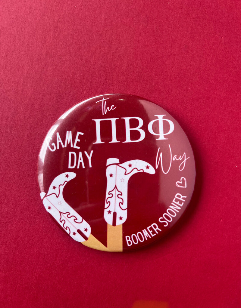 !Sorority boots game day button