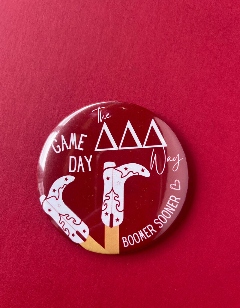 !Sorority boots game day button