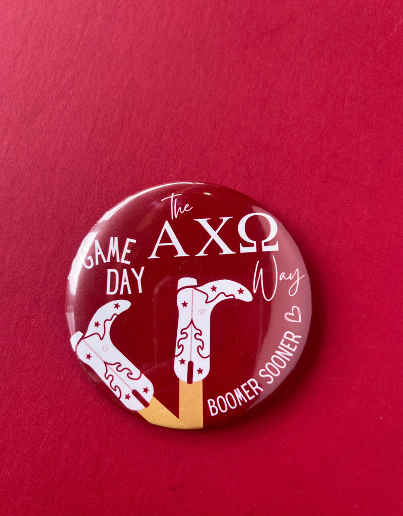!Sorority boots game day button