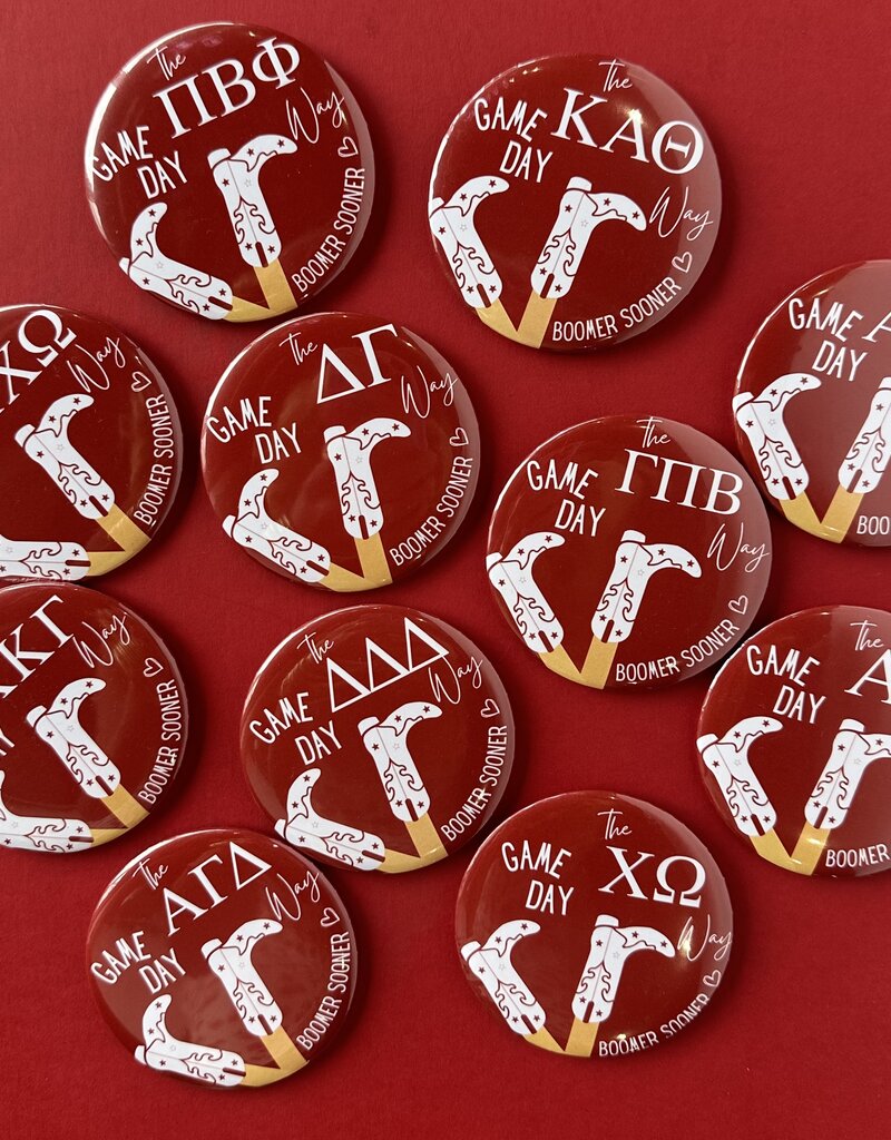 !Sorority boots game day button