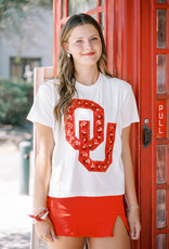 QOS Sequin Flower OU Tee