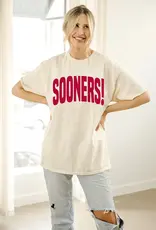 Sooners Crimson Puff Tee