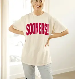 Sooners Crimson Puff Tee