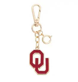 OU Enamel Logo Bag Charm