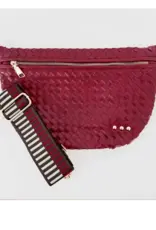 Inspired Woven Bum  Bag Sangria Red