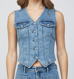 Fitted Denim Vest