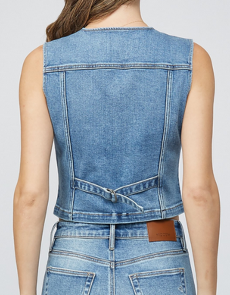 Fitted Denim Vest