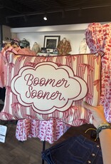 Boomer Sooner Bow Pattern Pillow