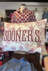 Sooners Toile Pillow