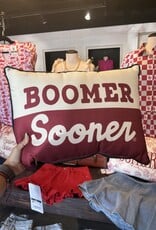 Boomer Sooner Halftone Pillow