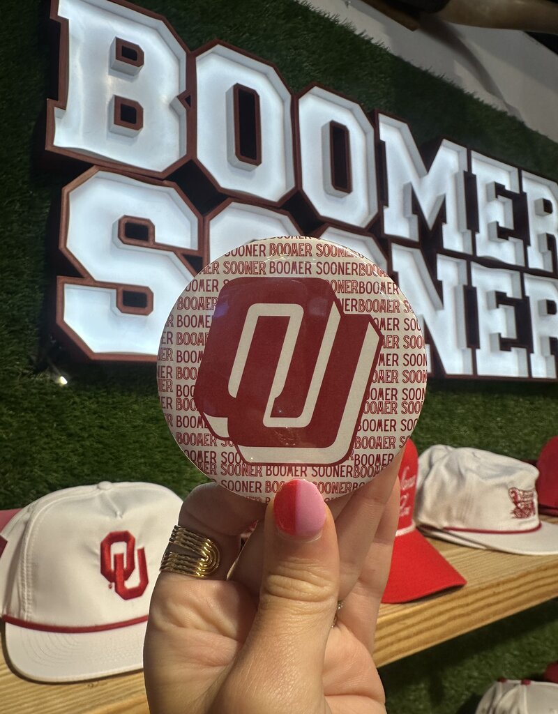 ! 80's OU Boomer Sooner Button