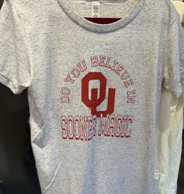 Kids Ash Grey Do You Believe in Sooner Magic Tee