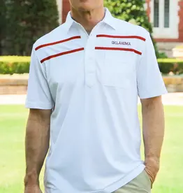 Red and West 1985 OU Coaches Polo