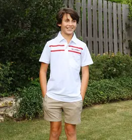 YOUTH Red and West 1985 OU Coaches Polo