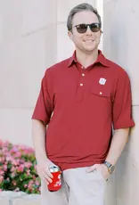 Disco Logo Polo Cardinal